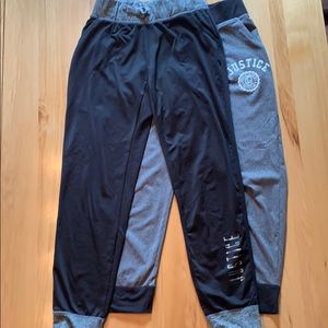 Girls size 12 Justice logo joggers